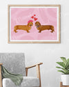 Poster "Dachshund Couple"
