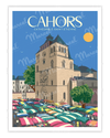 marché et cathédrale de cahors