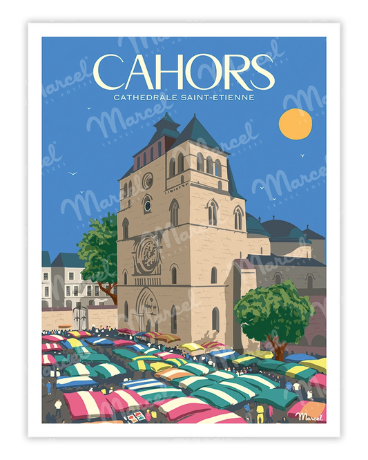 marché et cathédrale de cahors
