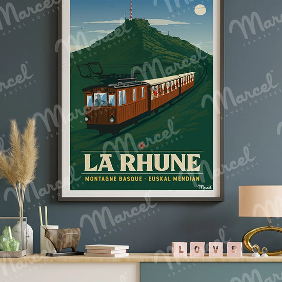 Affiche LA RHUNE "Le Train"