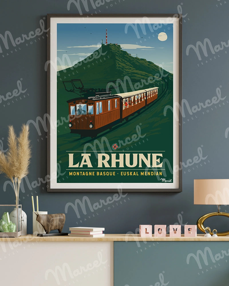 Affiche LA RHUNE "Le Train"