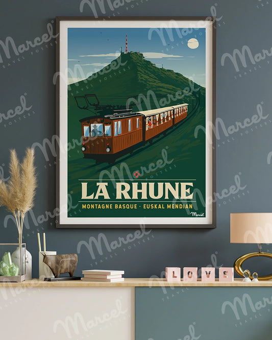 Affiche LA RHUNE "Le Train"