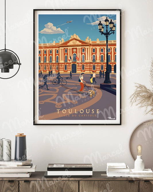 Affiche TOULOUSE "Capitole"