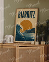 Affiche BIARRITZ "Surf la Grande Plage"