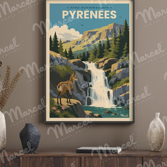 cascade dans les Pyrénées et Izard
