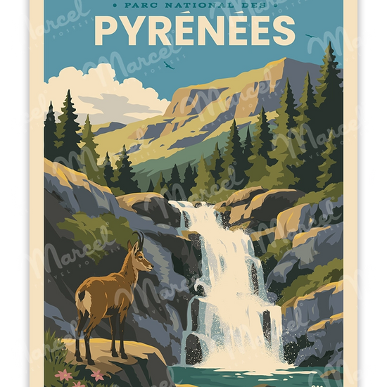 cascade dans les Pyrénées et Izard