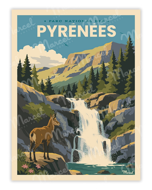 cascade dans les Pyrénées et Izard