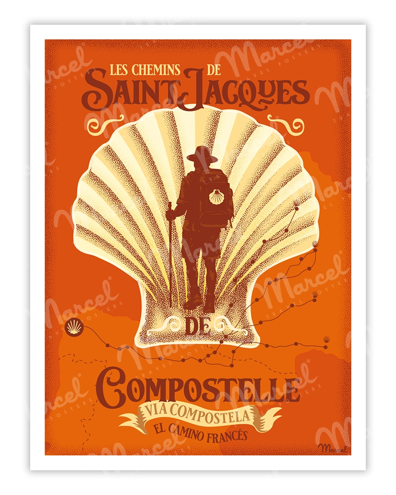 Affiche SAINT-JACQUES DE COMPOSTELLE