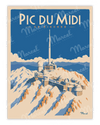 Affiche PIC DU MIDI DE BIGORRE "Enneigé"