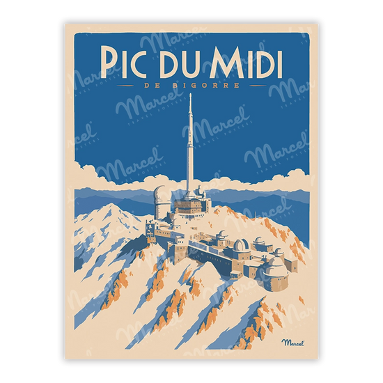 Carte Postale PIC DU MIDI DE BIGORRE "Enneigé"