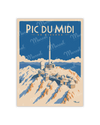 Carte Postale PIC DU MIDI DE BIGORRE "Enneigé"