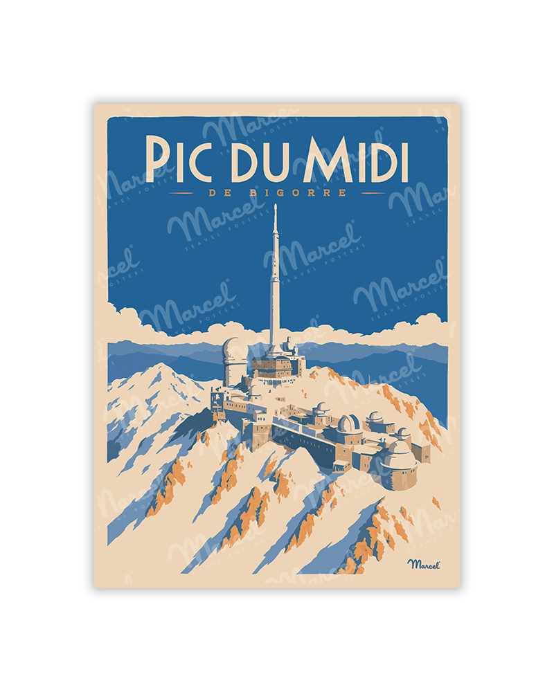 Carte Postale PIC DU MIDI DE BIGORRE "Enneigé"
