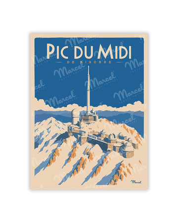 Carte Postale PIC DU MIDI DE BIGORRE "Enneigé"