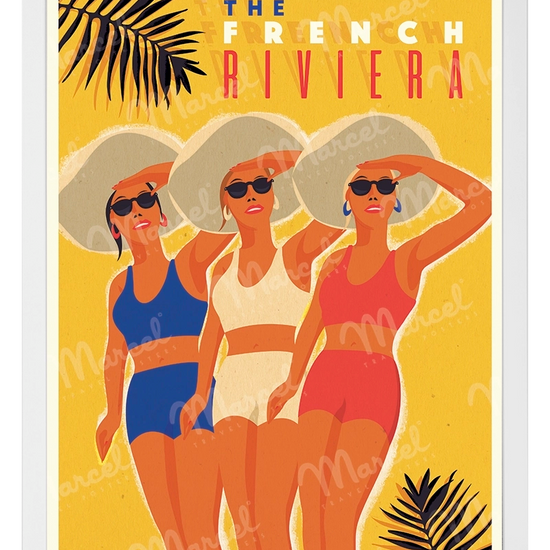 Vintage Poster "The French Riviera" - Marcel Travel Posters