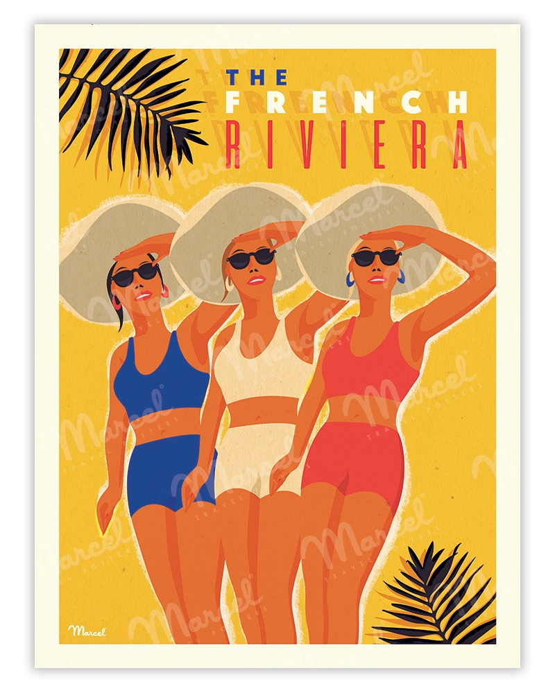 Vintage Poster "The French Riviera" - Marcel Travel Posters