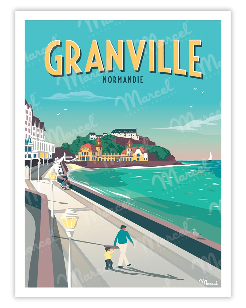 Vintage GRANVILLE Poster - Marcel Travel Posters
