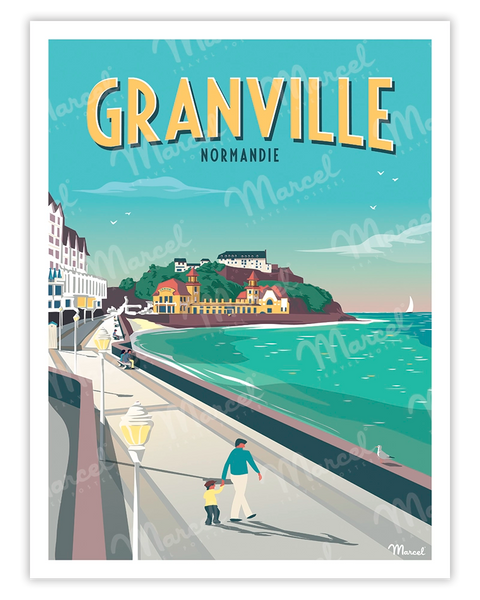 Vintage GRANVILLE Poster - Marcel Travel Posters