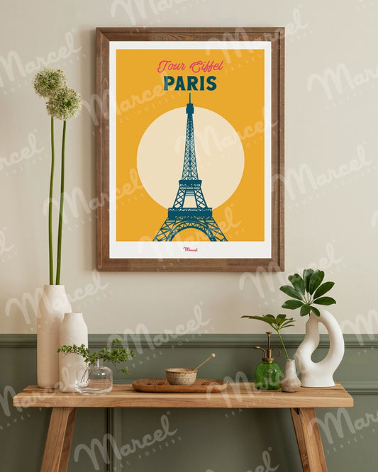 Affiche Travel Color PARIS "Tour Eiffel"