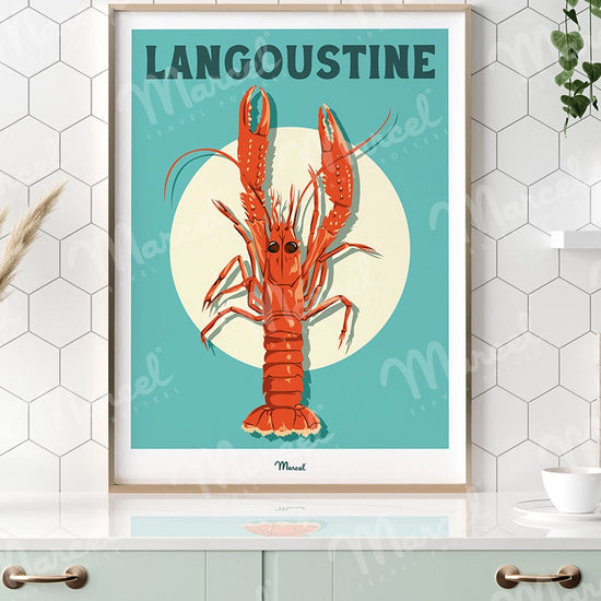 Affiche Travel Color "Langoustine"