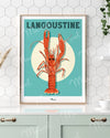 Affiche Travel Color "Langoustine"