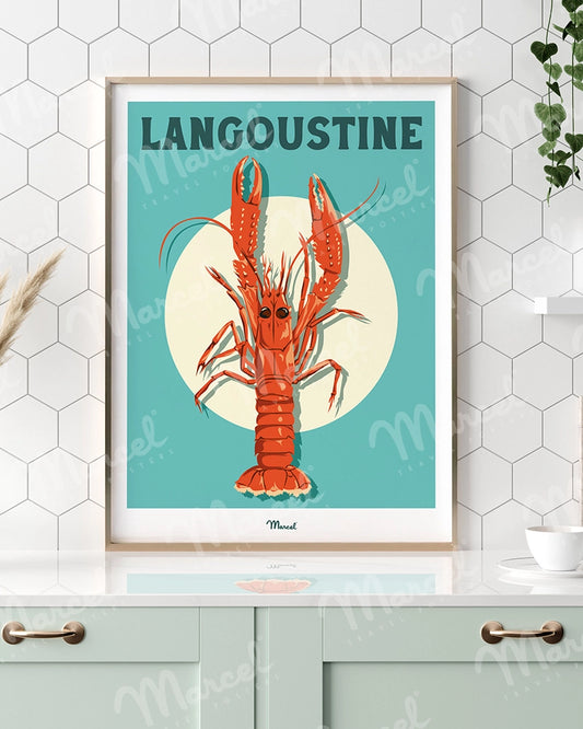 Affiche Travel Color "Langoustine"