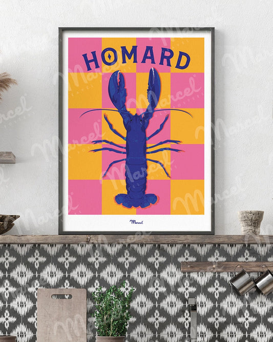Affiche Travel Color "Homard"