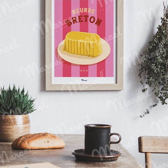 Affiche Travel Color "Beurre Breton"