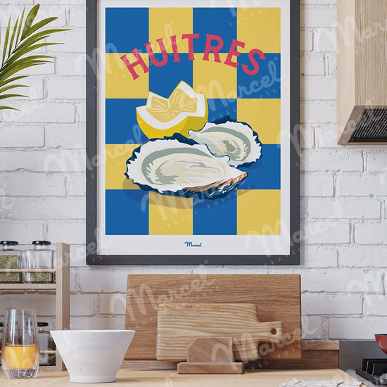 Affiche Travel Color "Huitres"