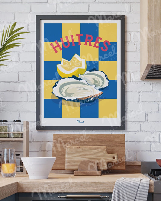 Affiche Travel Color "Huitres"