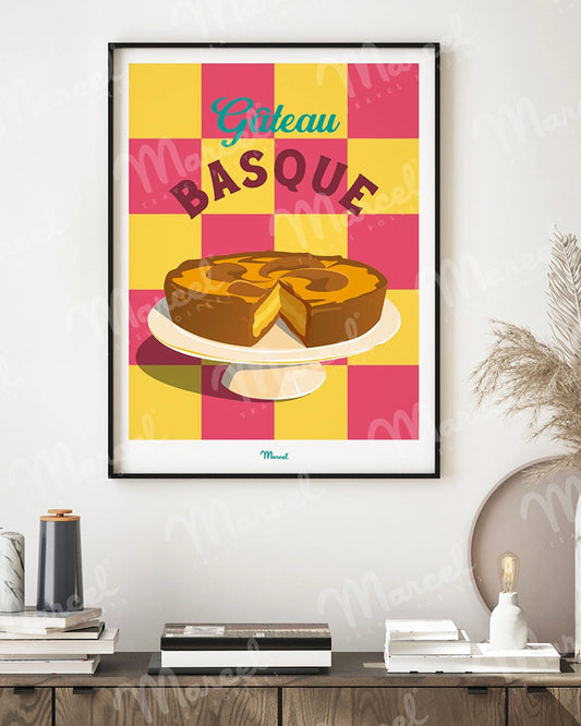 Affiche Travel Color "Gateau basque"