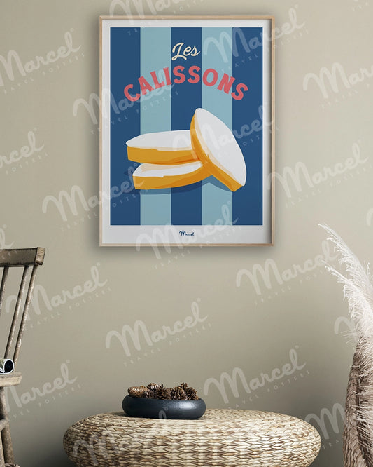Affiche Travel Color PROVENCE "Calissons"