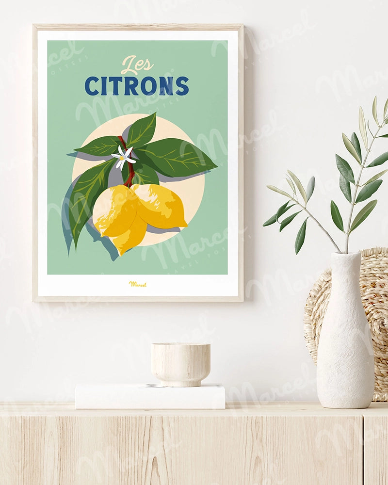 Affiche Travel Color "Les Citrons"