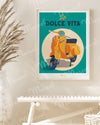 Affiche Travel Color "Dolce Vita en Vespa"