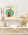 Affiche Travel Color MARSEILLE "Bonne Mère"