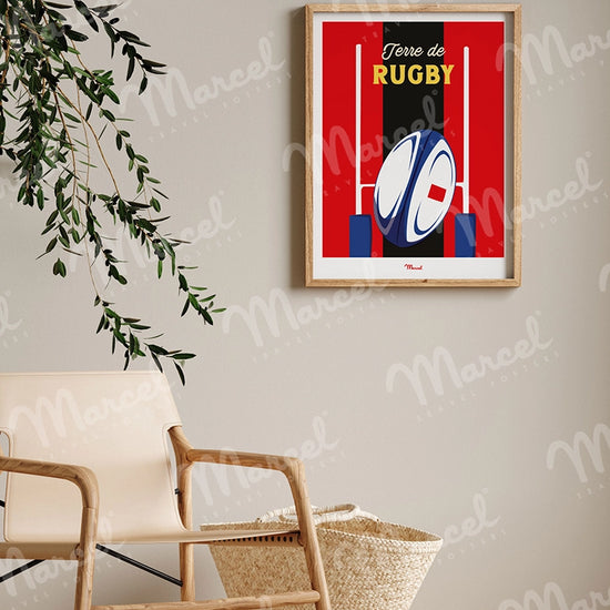Affiche Travel Color "Rugby"