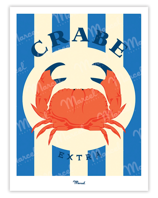 Travel Color Poster "Crab"