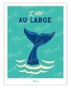 Affiche Travel Color "Baleine"