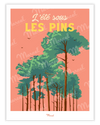 Travel Color poster "Summer under the pines"