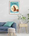 Travel Color poster "Squirrel in the heart of the forest"