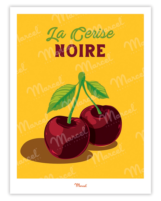 Affiche Travel Color "Cerise Noire"