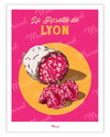 Affiche Travel Color "Charcuterie de Lyon la Rosette"