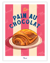 Travel Color poster "Pain au chocolat"