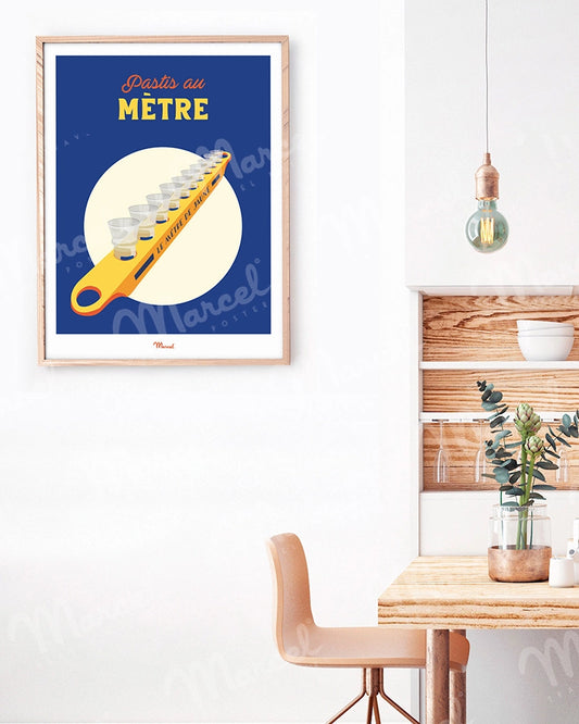 Affiche Travel Color "le Mètre de Pastis"