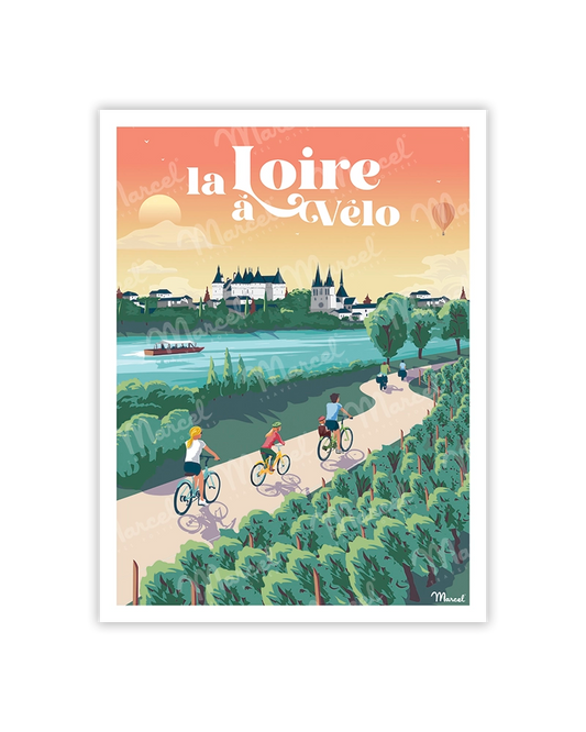 Carte Postale LOIRE À VÉLO