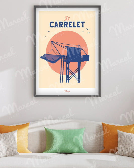 Affiche Travel Color "Le Carrelet"