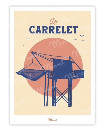 Affiche Travel Color "Le Carrelet"
