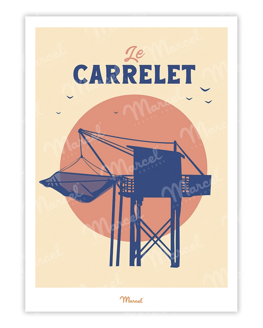 Affiche Travel Color "Le Carrelet"