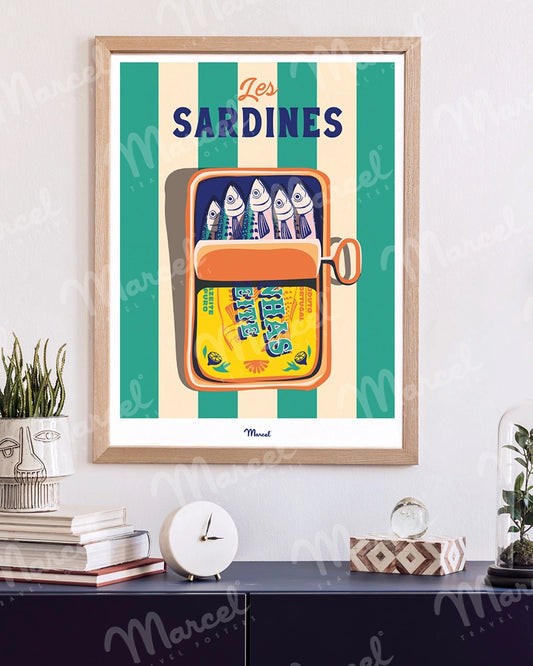 Affiche Travel Color "Les Sardines"