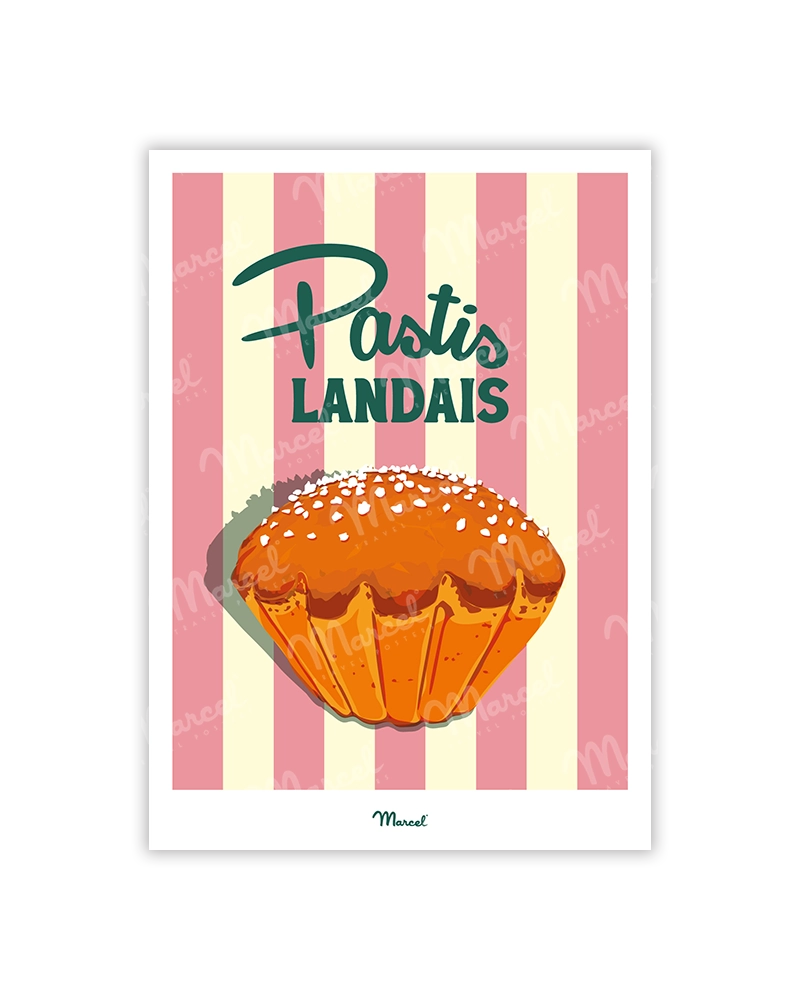 carte postale pastis landais