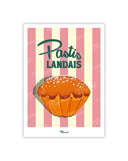 carte postale pastis landais